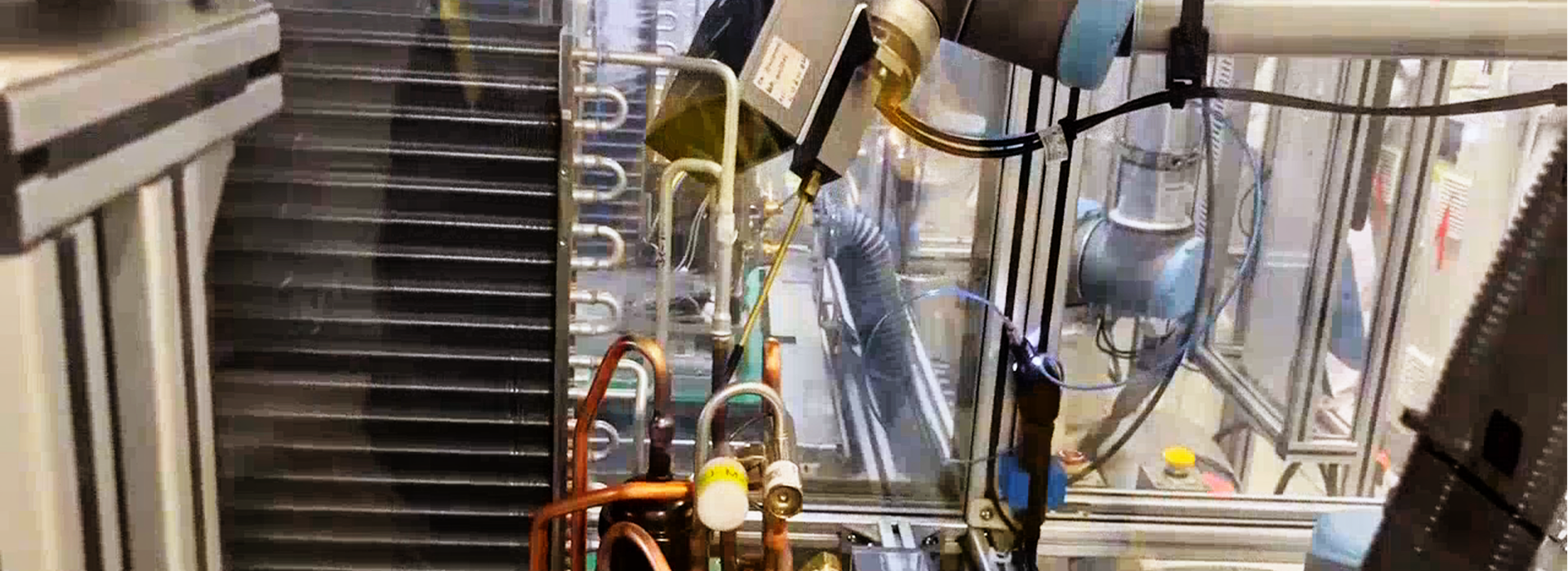 Vision-Guided Positioning for Air Conditioning Halogen Leak Testing