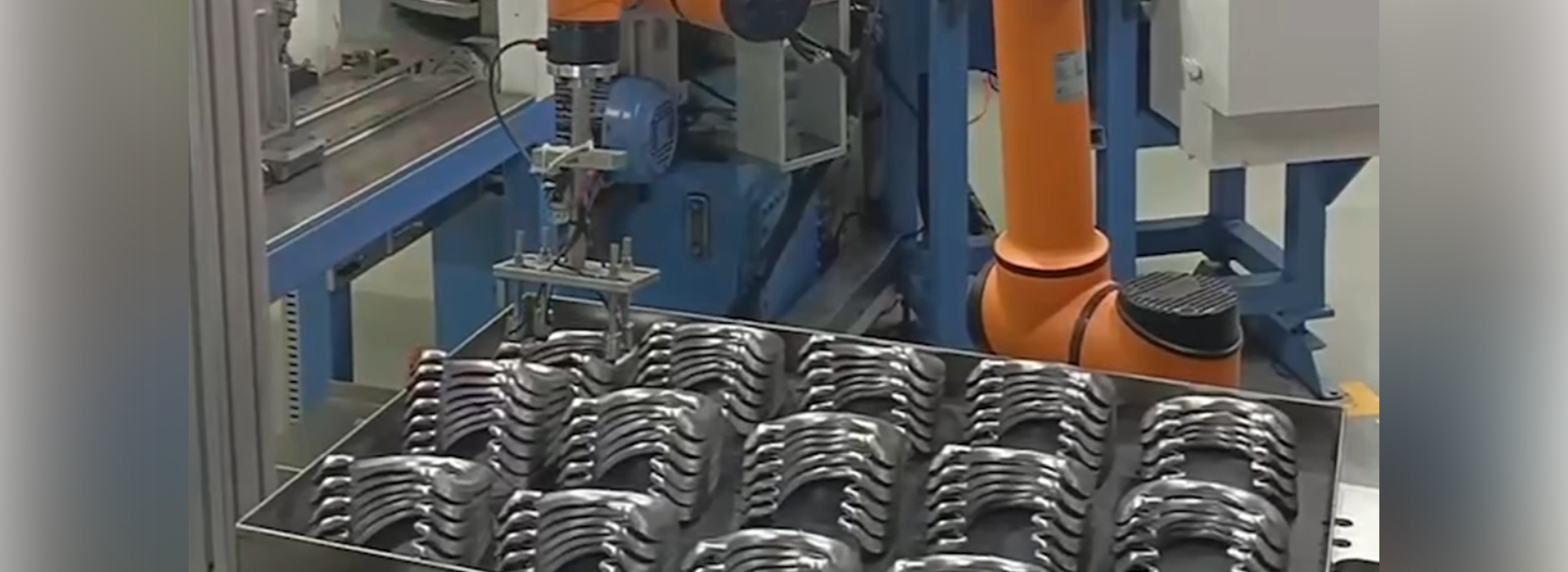 Vision-Guided Ordered Loading of Bicycle Seat Parts