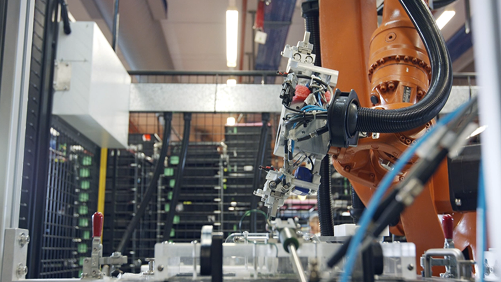 Vision-Guided Ordered Loading of Radiator Top Covers